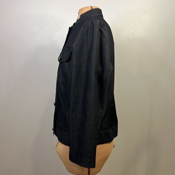 Josephine Chaus Fitted Denim Jacket - Size 10 - Picture 7 of 12